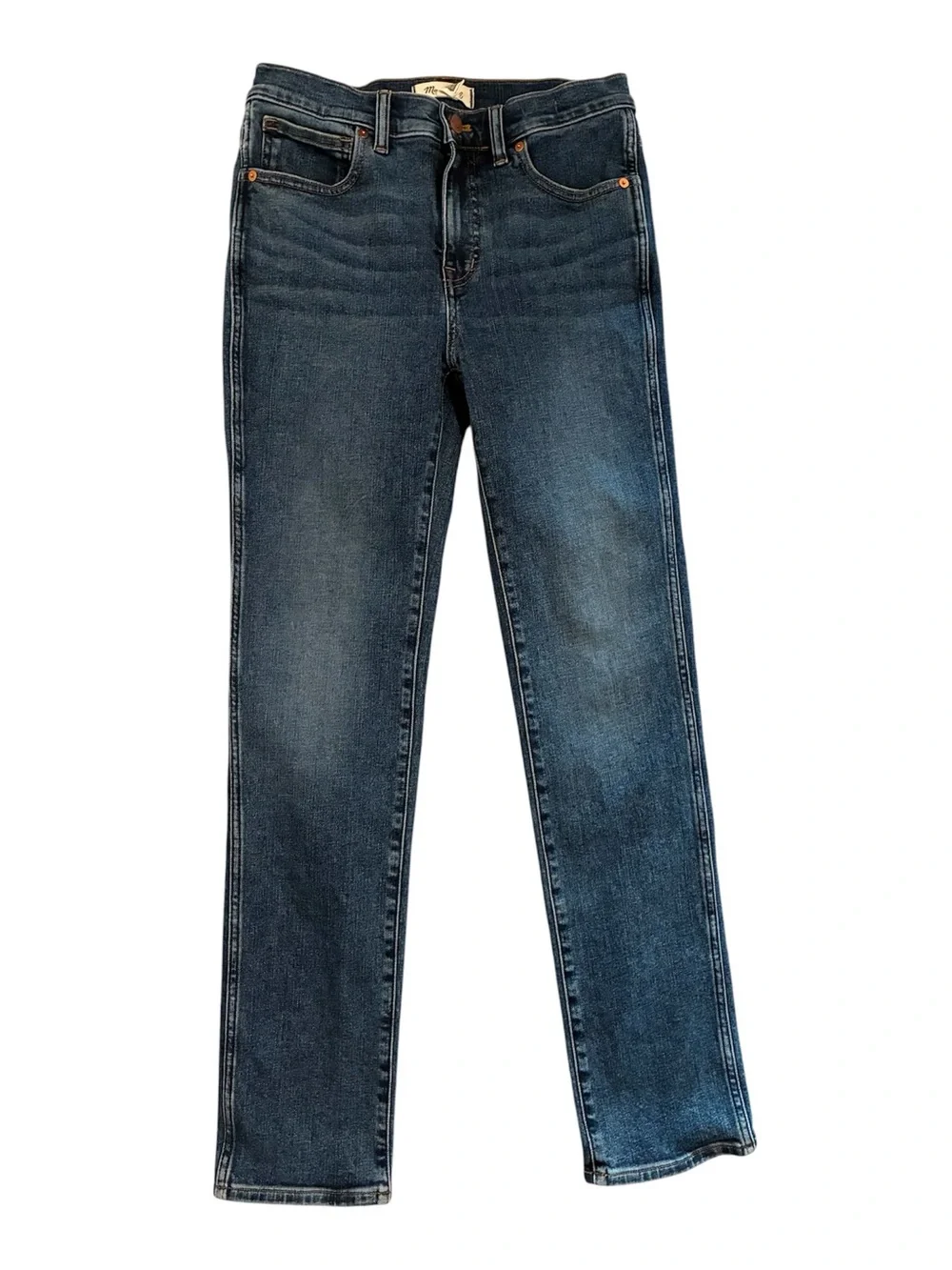 Madewell Jeans Women’s 27 Blue Mid-Rise Stovepipe LIKE NEW!